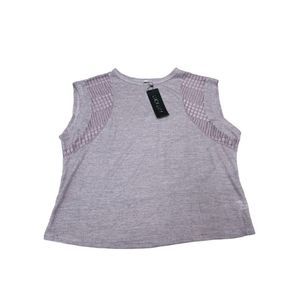 Luck Lisa Womens Sleeveless Light Purple Sweatshirt Size 2xl